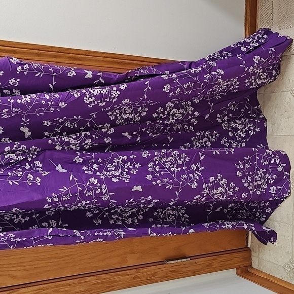 New Anthony Richards Full Length Purple White Floral PRICE FIRM - Picture 3 of 8
